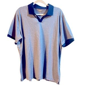 New Lands End Navy Polo Pullover Shirt Mens Size XL